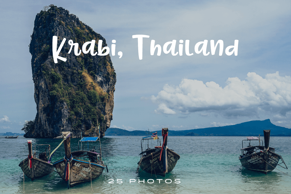 Krabi, Thailand is a great destination for nature and beach lovers. Catch its inspiring wonders in this premium photo pack curated just for you.