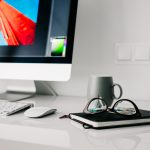 iMac Computer on White Desk
