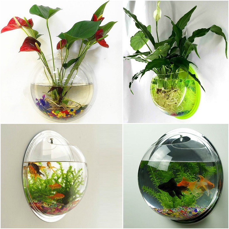 Outgeek Wall Fish Bubble Wall Hanging Bowl