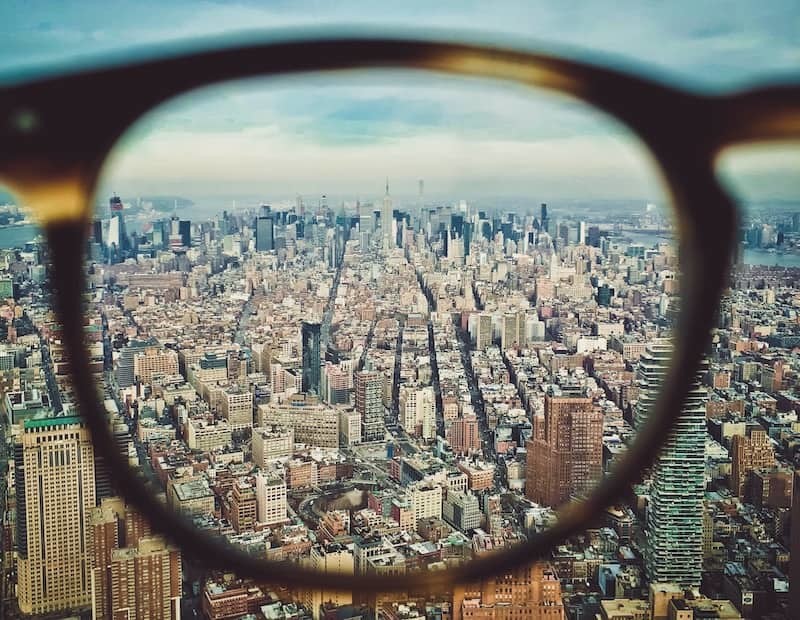 New York City Seen Through a Glass Lens