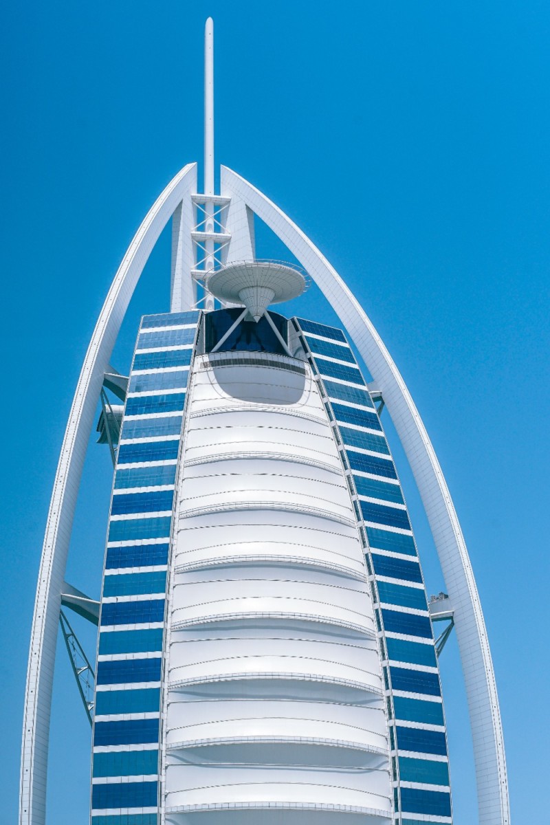 Beautiful Photograph of the Burj Al Arab Hotel in Dubai
