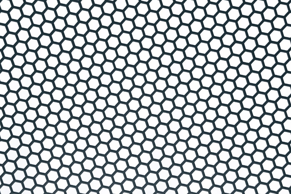 Hexagon Pattern in Black and White