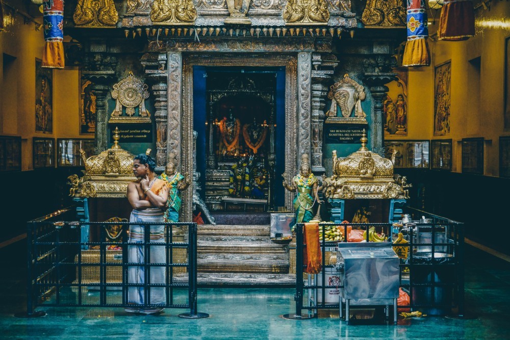 The Inside of a Buddhist Temple