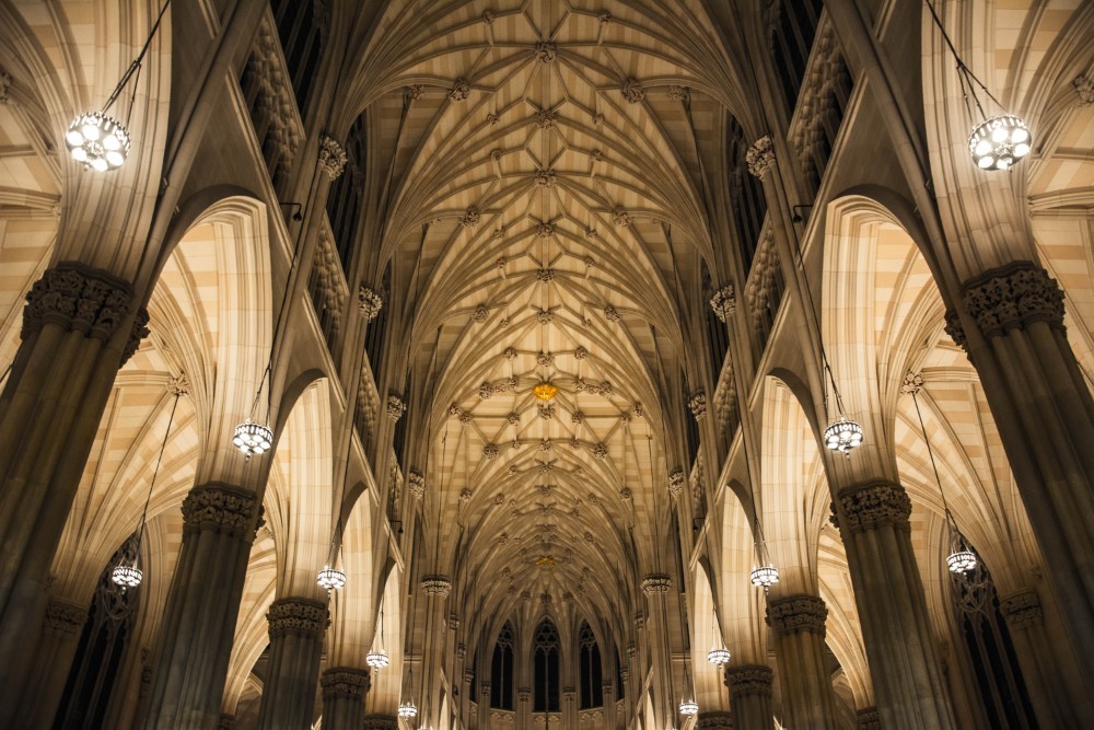 Interior of the St. Patrick’s Cathedral in New York