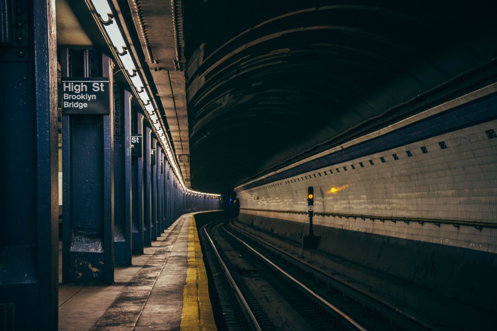 Underground Subway Station in New York City