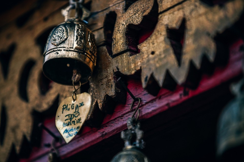 Golden Bell inside the Doi Suthep Temple