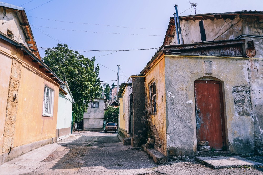 Old Stone Houses in Yalta