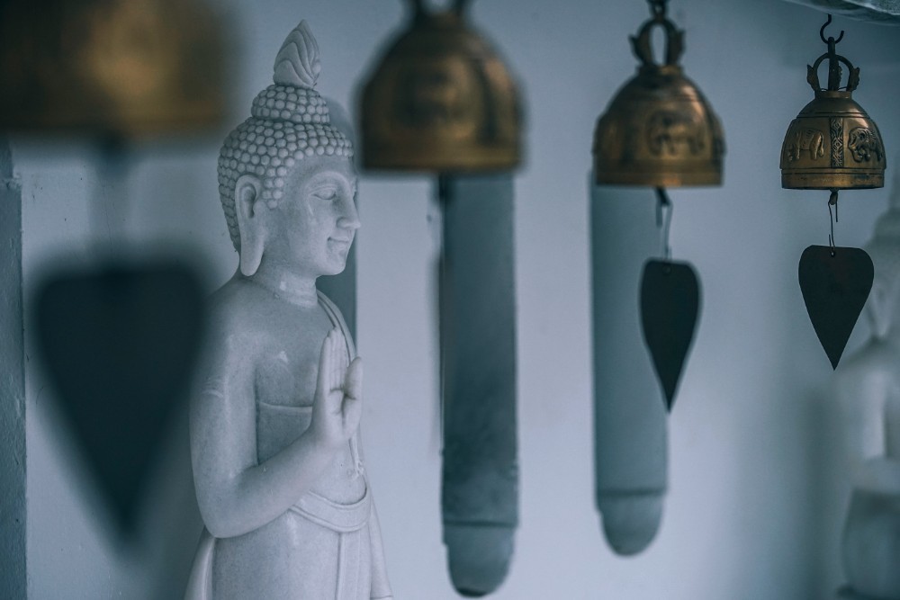 White Marble Buddhist Statue