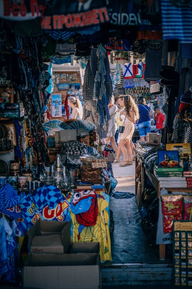 Miscellaneous Shop at the Market in Sevastopol