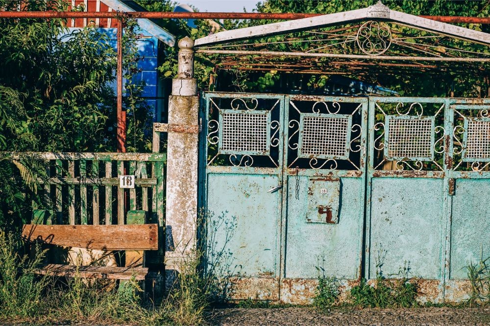Old Rusty Gate at a House in Dzhankoy