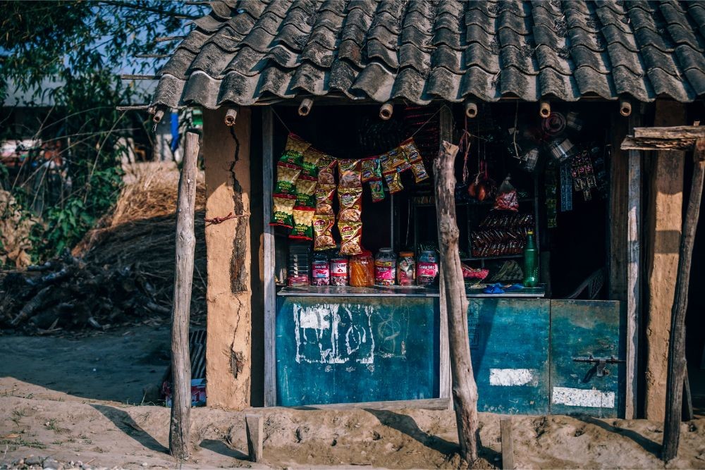 Small Snack Shop in a Nepali Village