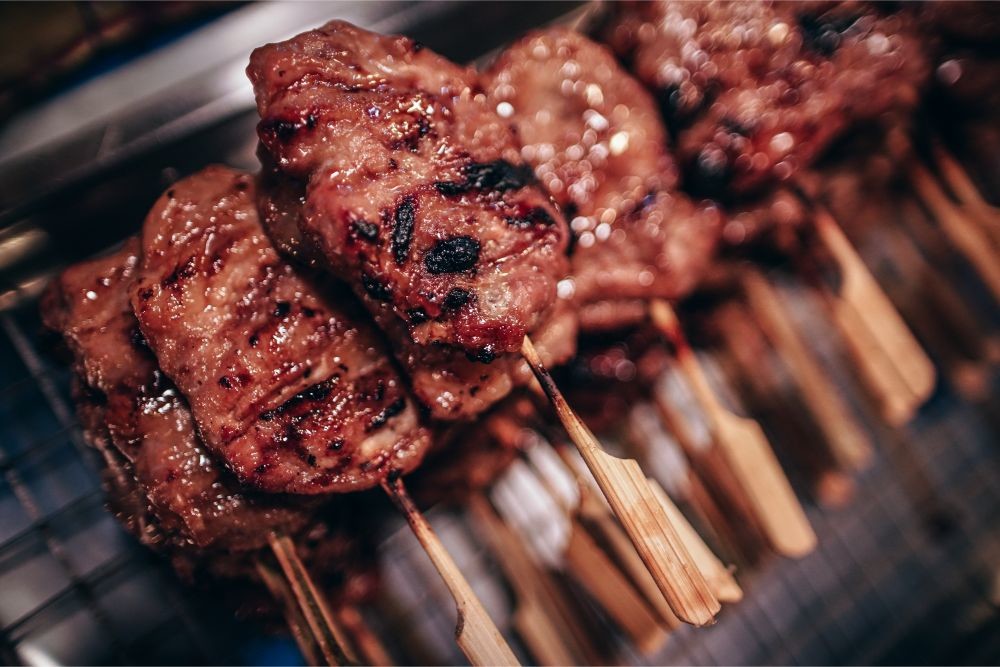 Thai Grilled Pork on a Stick