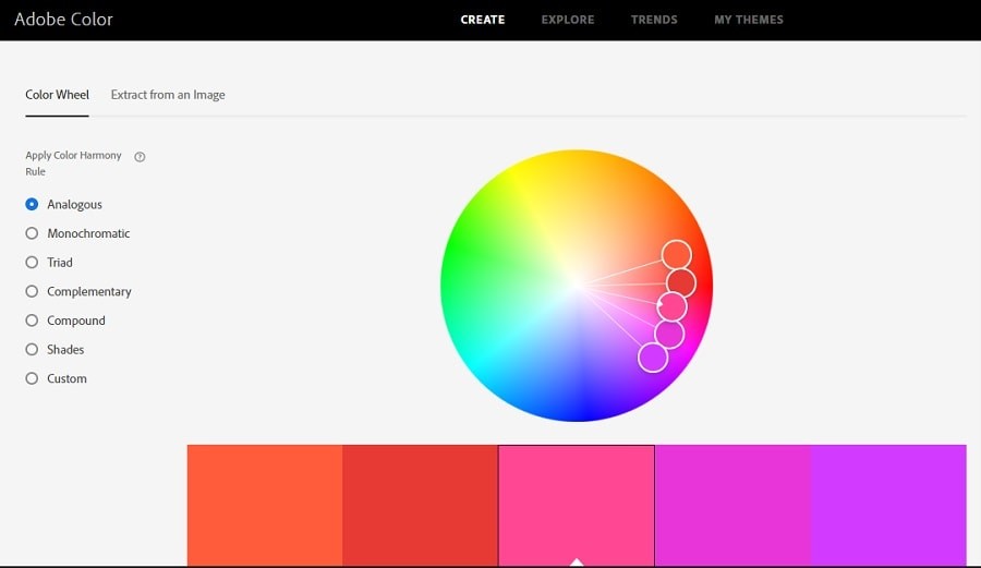 Adobe Color color tool