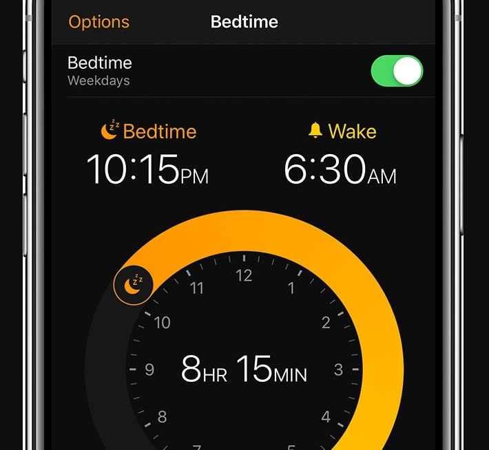 Bedtime meditation app