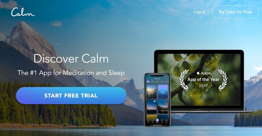 CALM meditation app