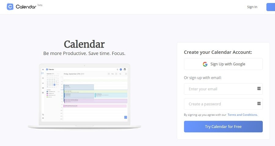 Calendar time tracking