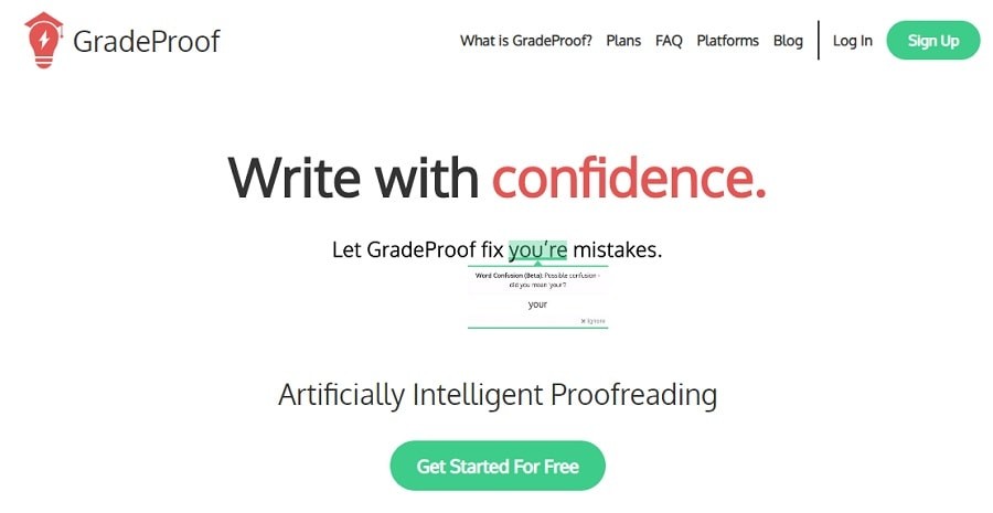 GradeProof grammar tools