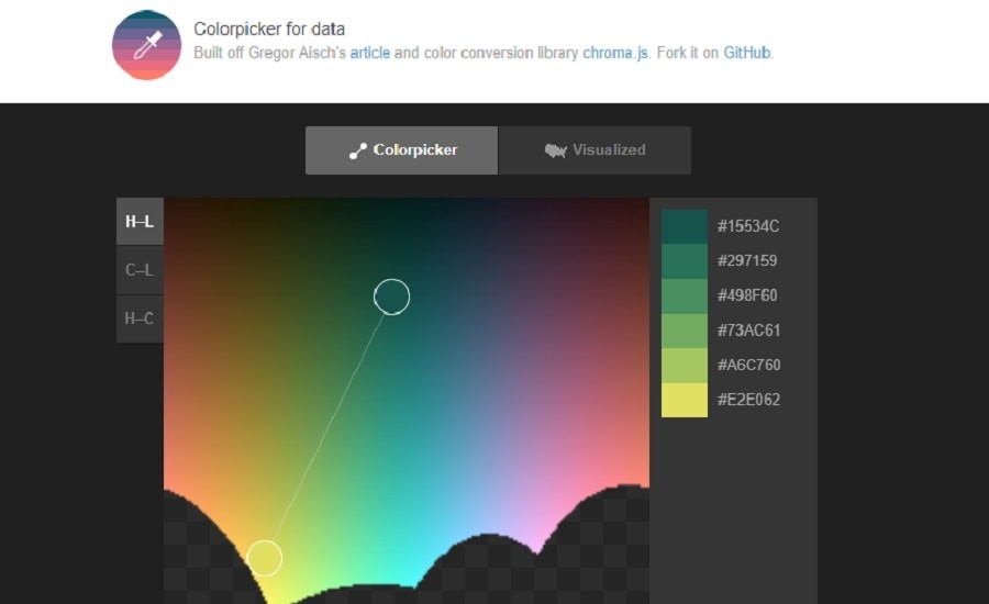 HCL Colorpicker color tool