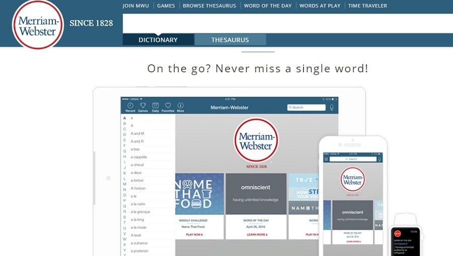 Merriam Webster grammar tools