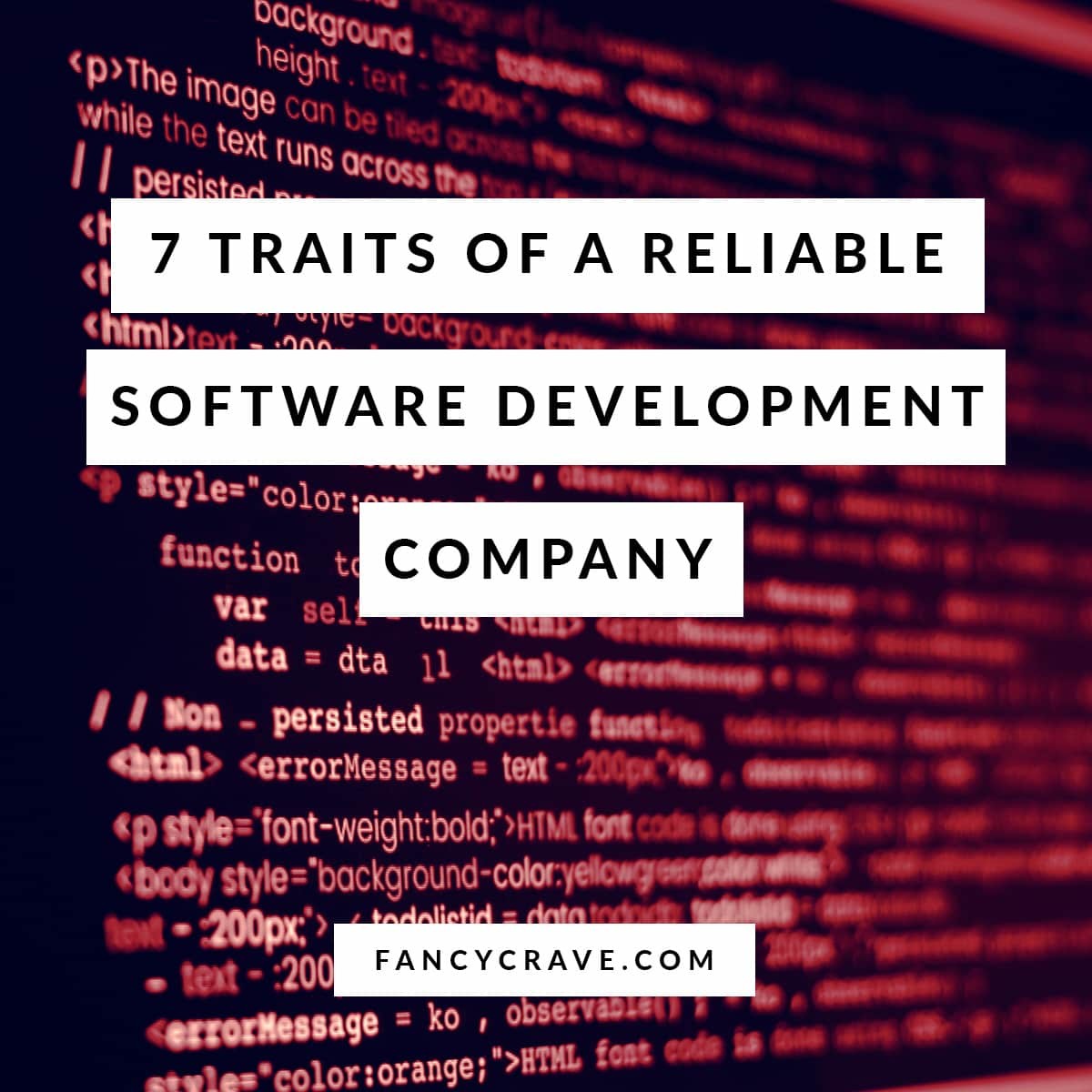 Traits of a Reliable Software Development Company