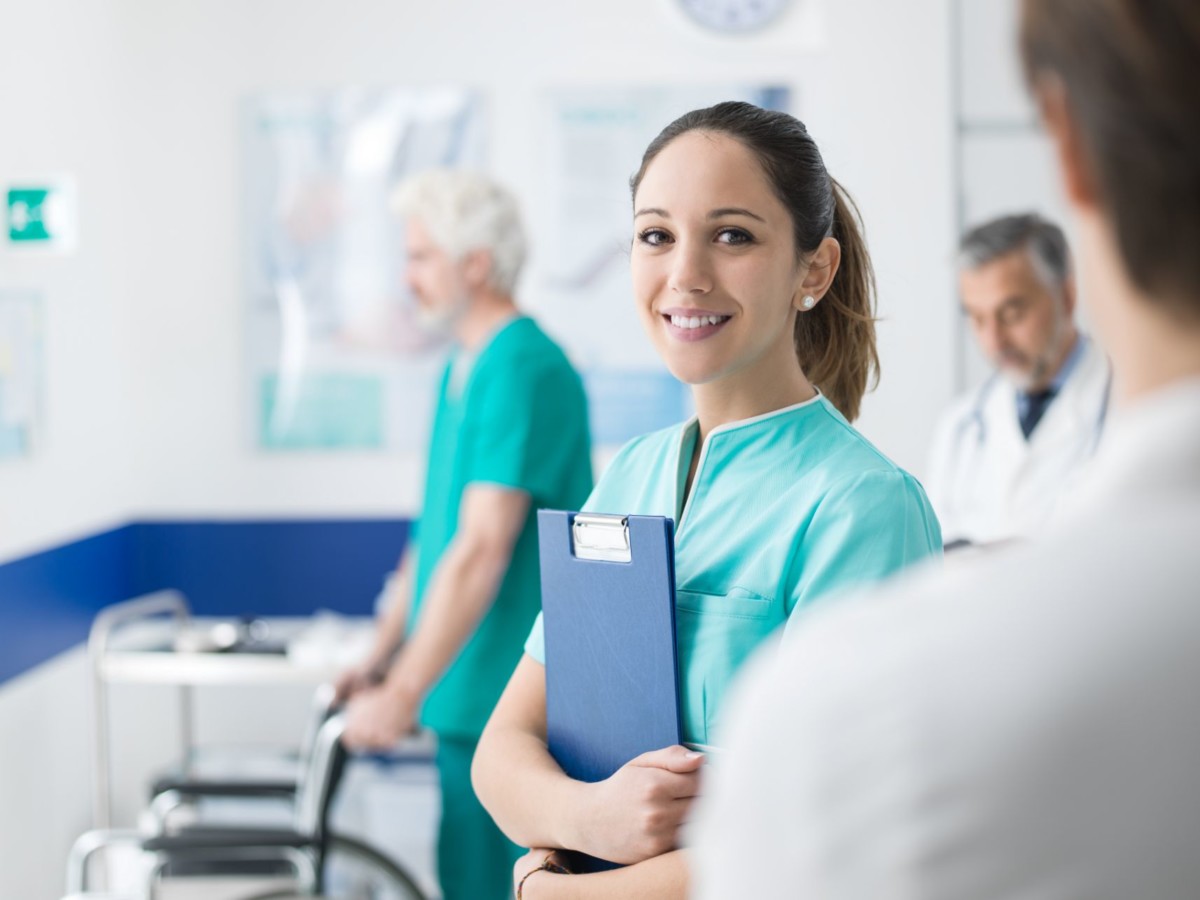 young nurse working at the hospital YDC