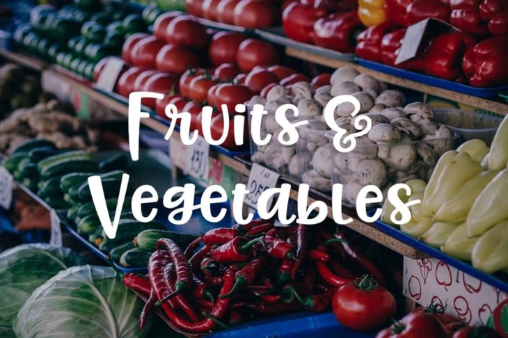 pictures of fruits and vegetables