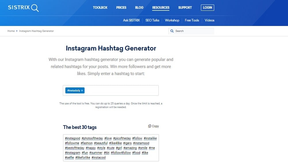 Free Hashtag Generators