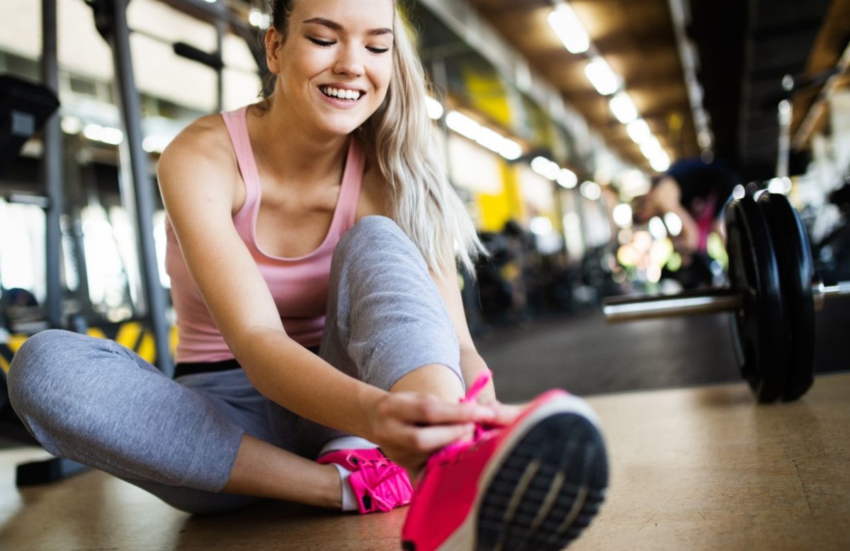 fit sportswoman exercising and training at BVQMF