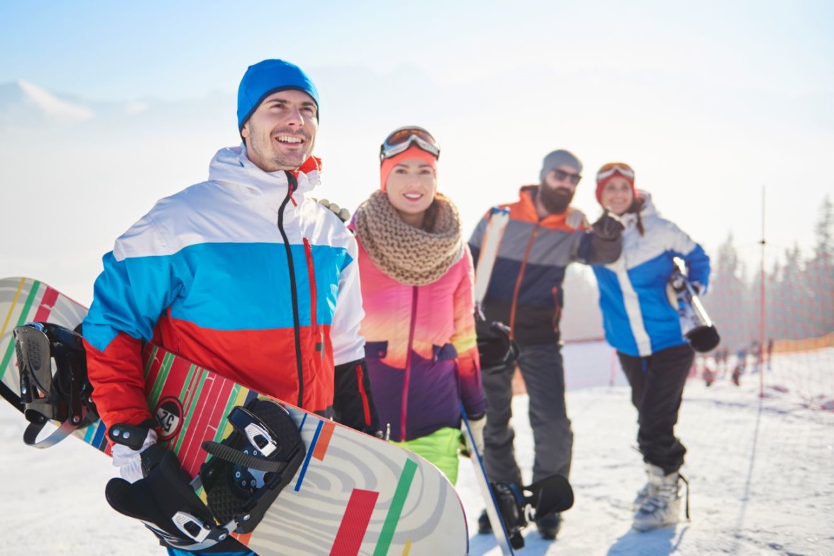 snowboard team on the ski slope ELRGC