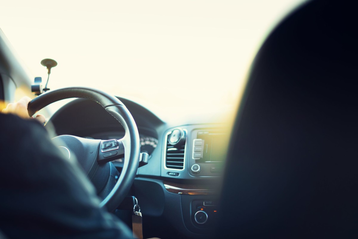 young man driving his car blurred travel YHKXX