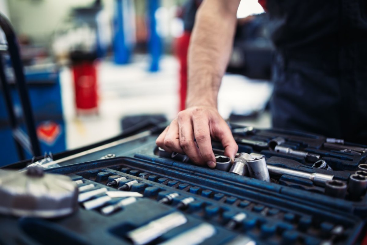 set of tools for repair in car service mechanic GJKAUQE