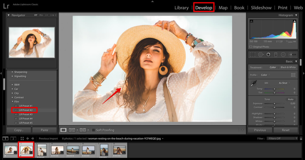 edit photos to make a collage in lightroom using own design