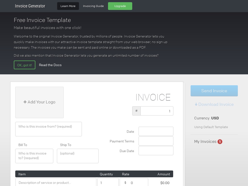 invoice generator com xdesktop ecef