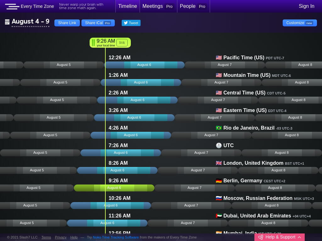 4pm utc to malaysia time