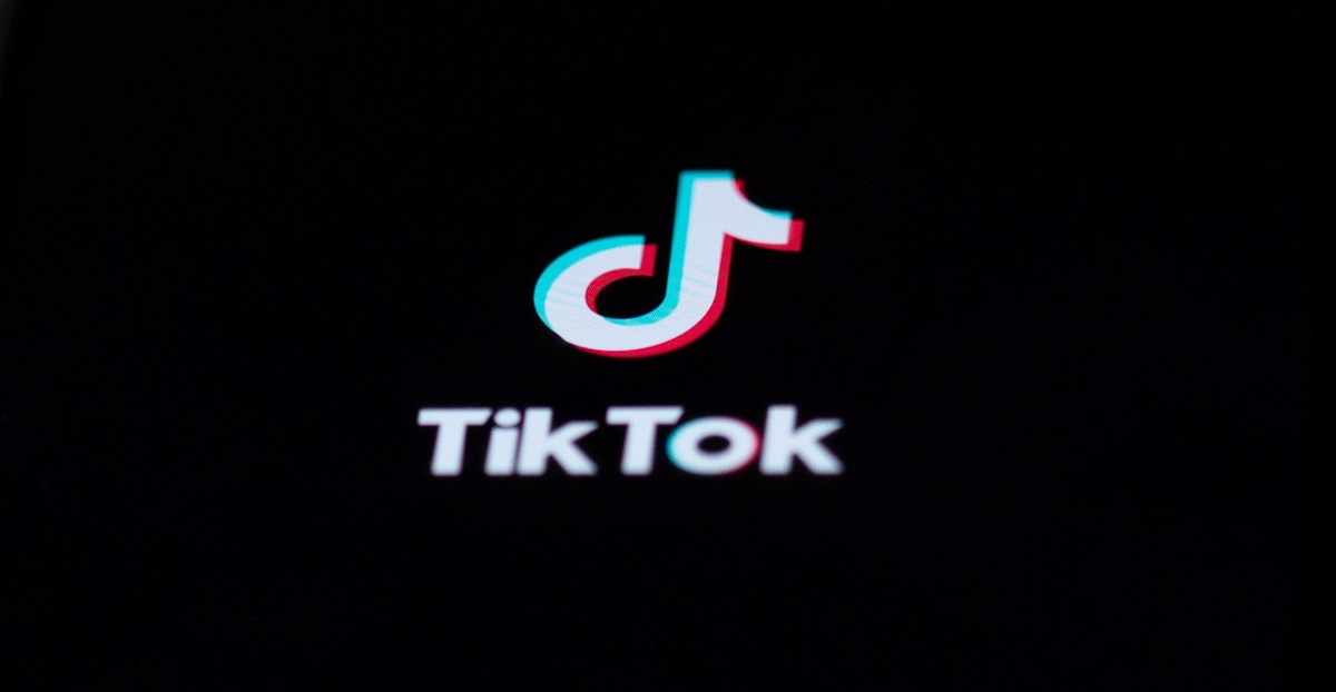 tik tok app open on smartphone