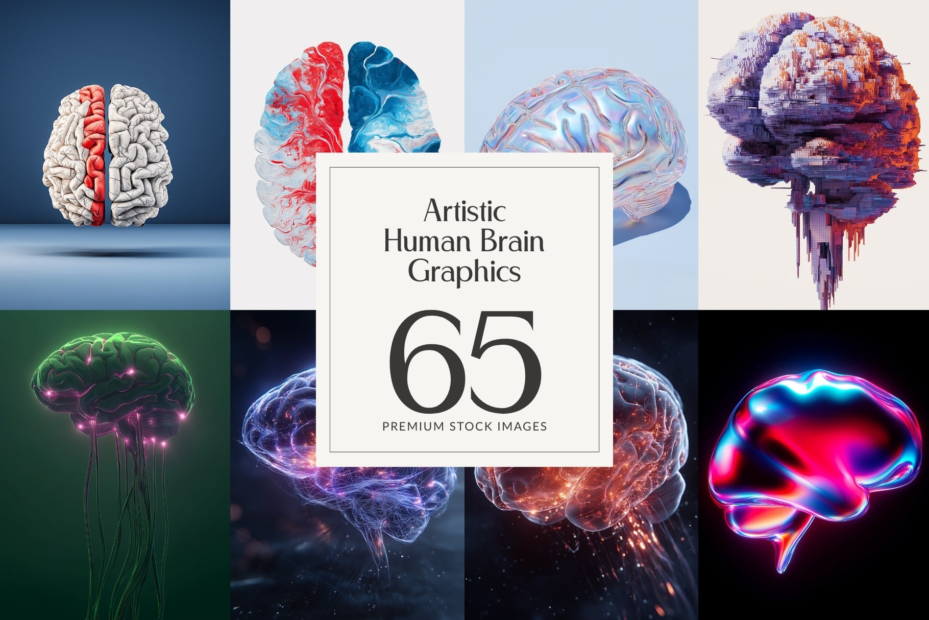 Artistic Human Brain Cover